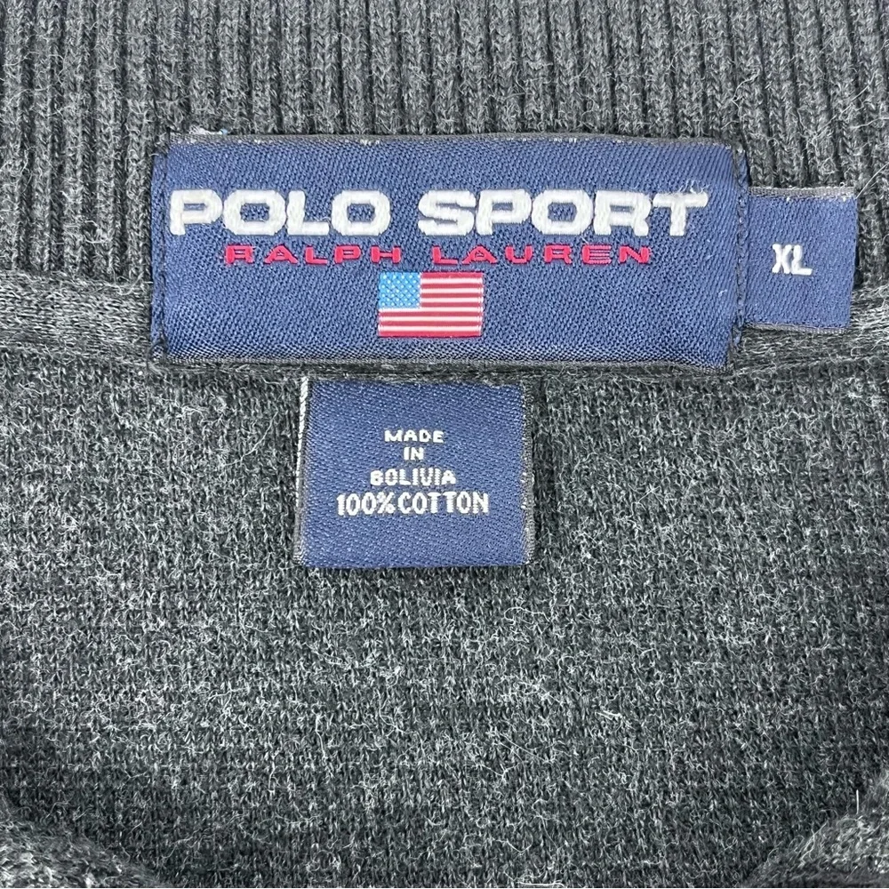 Polo Sport Ralph Lauren Men's Cotton Long Sleeve Striped Rugby Shirt Size XL
